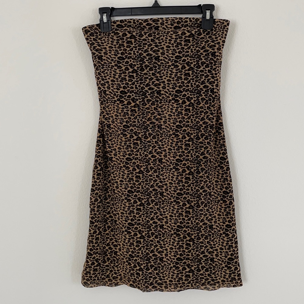 Express Leopard Print Mini Dress
